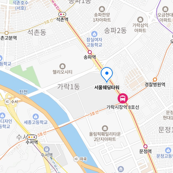 Wedding venue location map